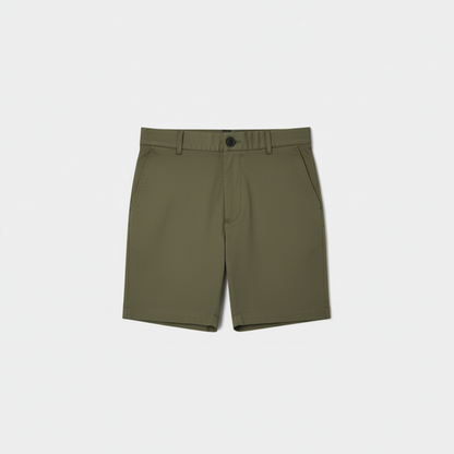 Sand Beige Slim Chino Shorts