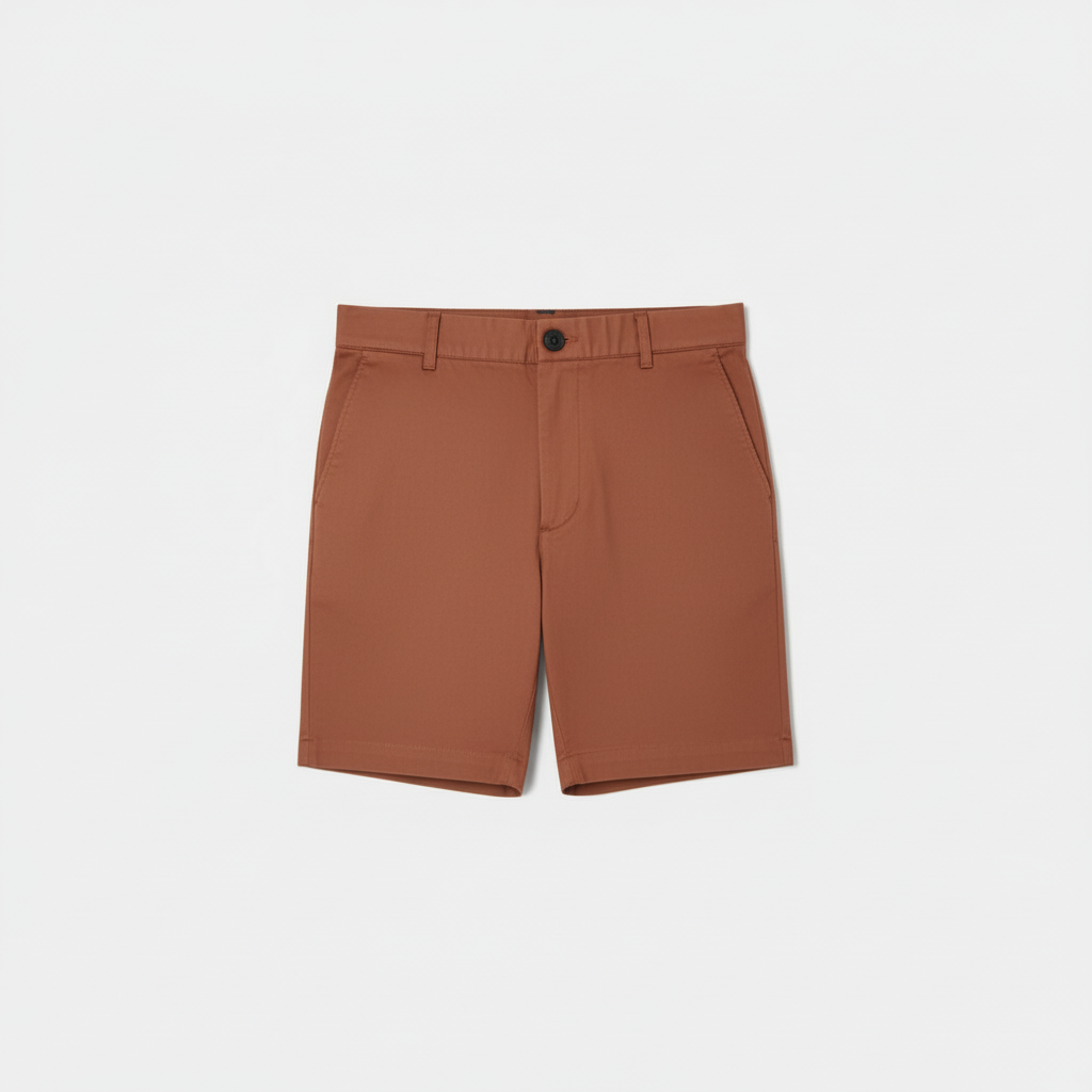Sand Beige Slim Chino Shorts