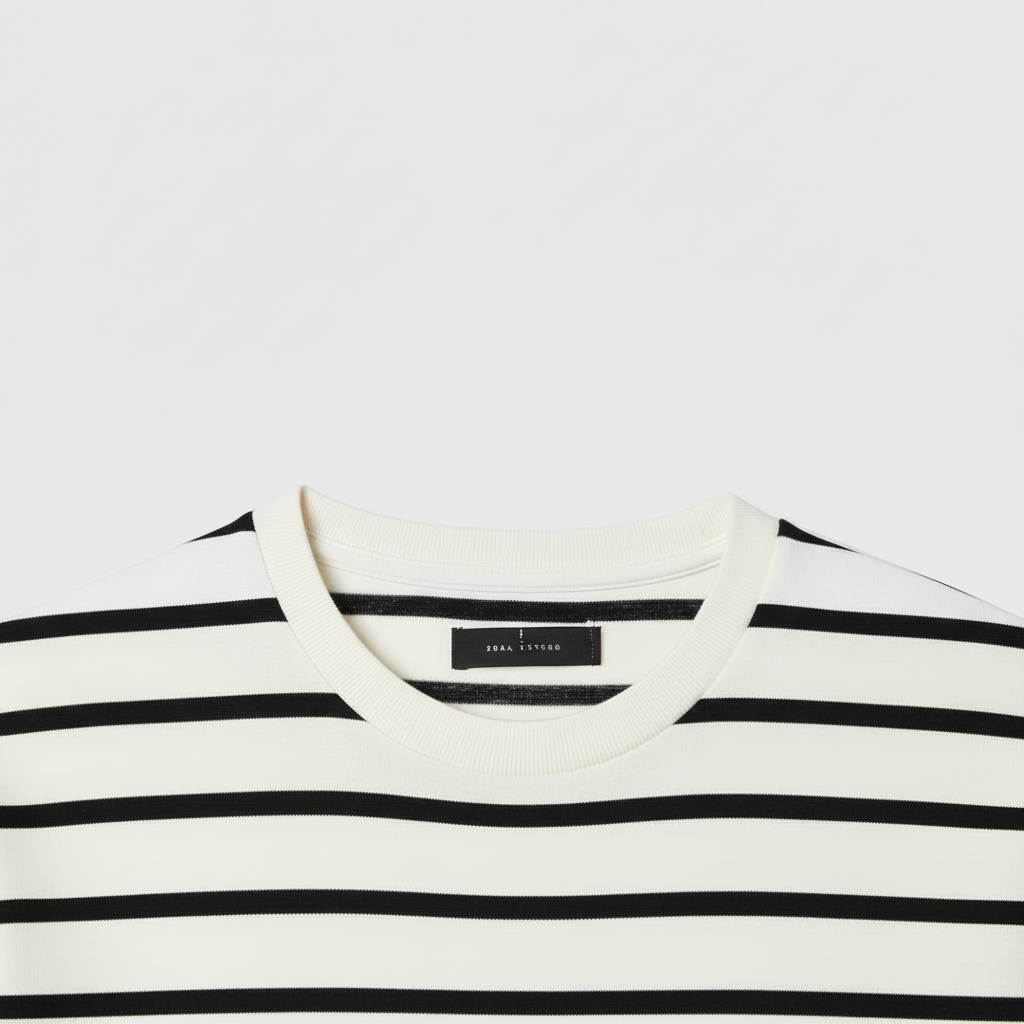 Urban Breton Stripe Crew Neck Tee