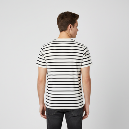 Urban Breton Stripe Crew Neck Tee