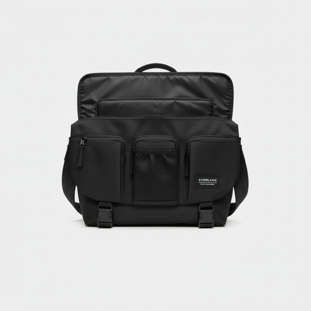 Olive Ripstop Cargo Messenger Bag