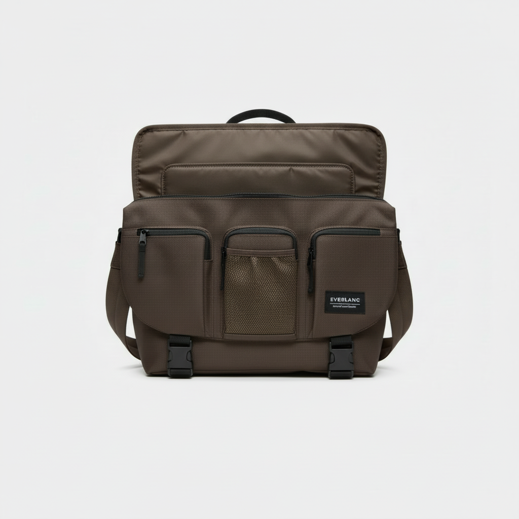 Olive Ripstop Cargo Messenger Bag
