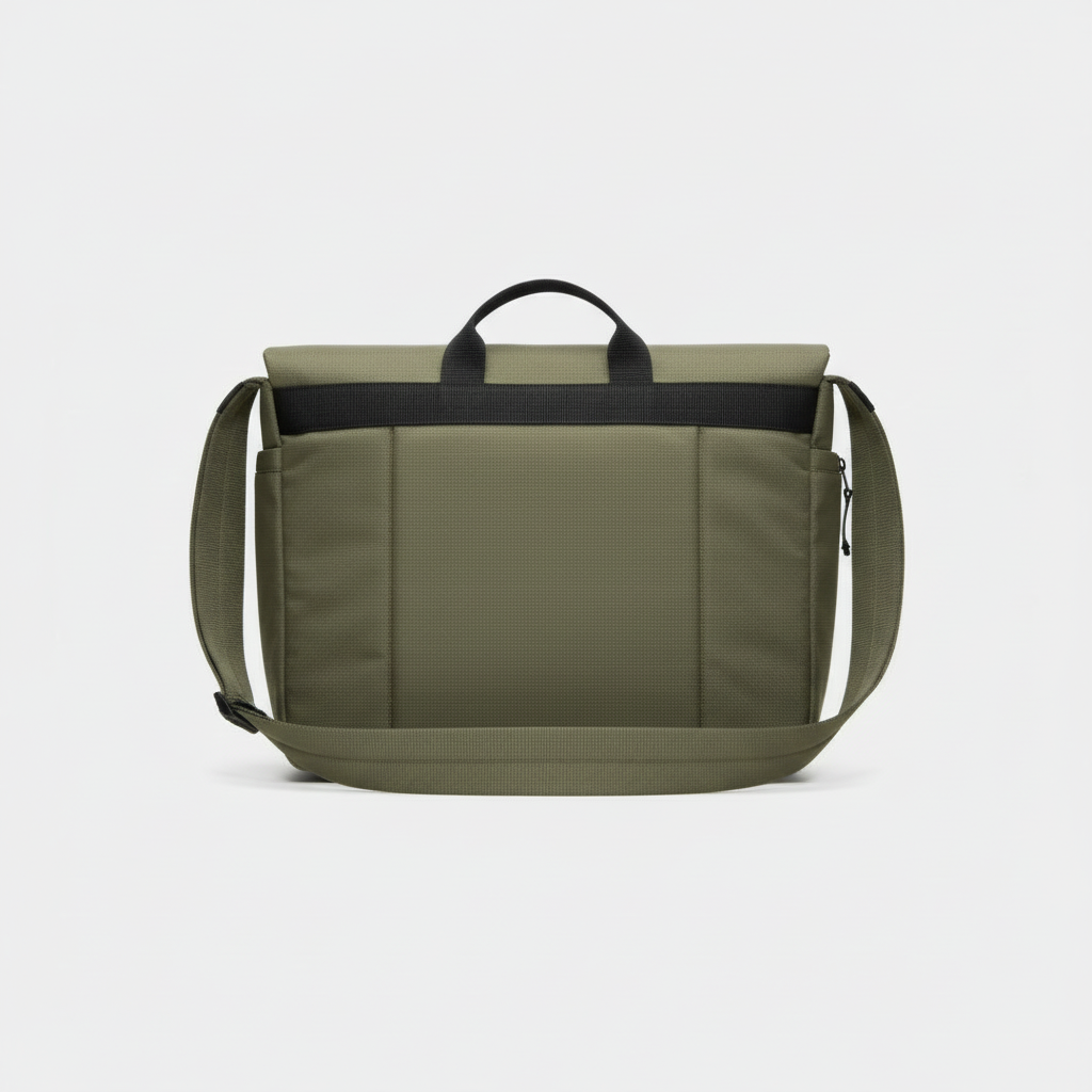 Olive Ripstop Cargo Messenger Bag