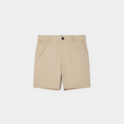 Sand Beige Slim Chino Shorts