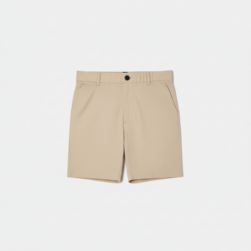 Sand Beige Slim Chino Shorts