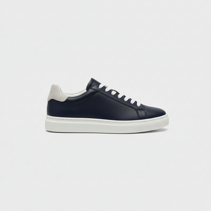 Pebbled Leather Low-Top Sneaker