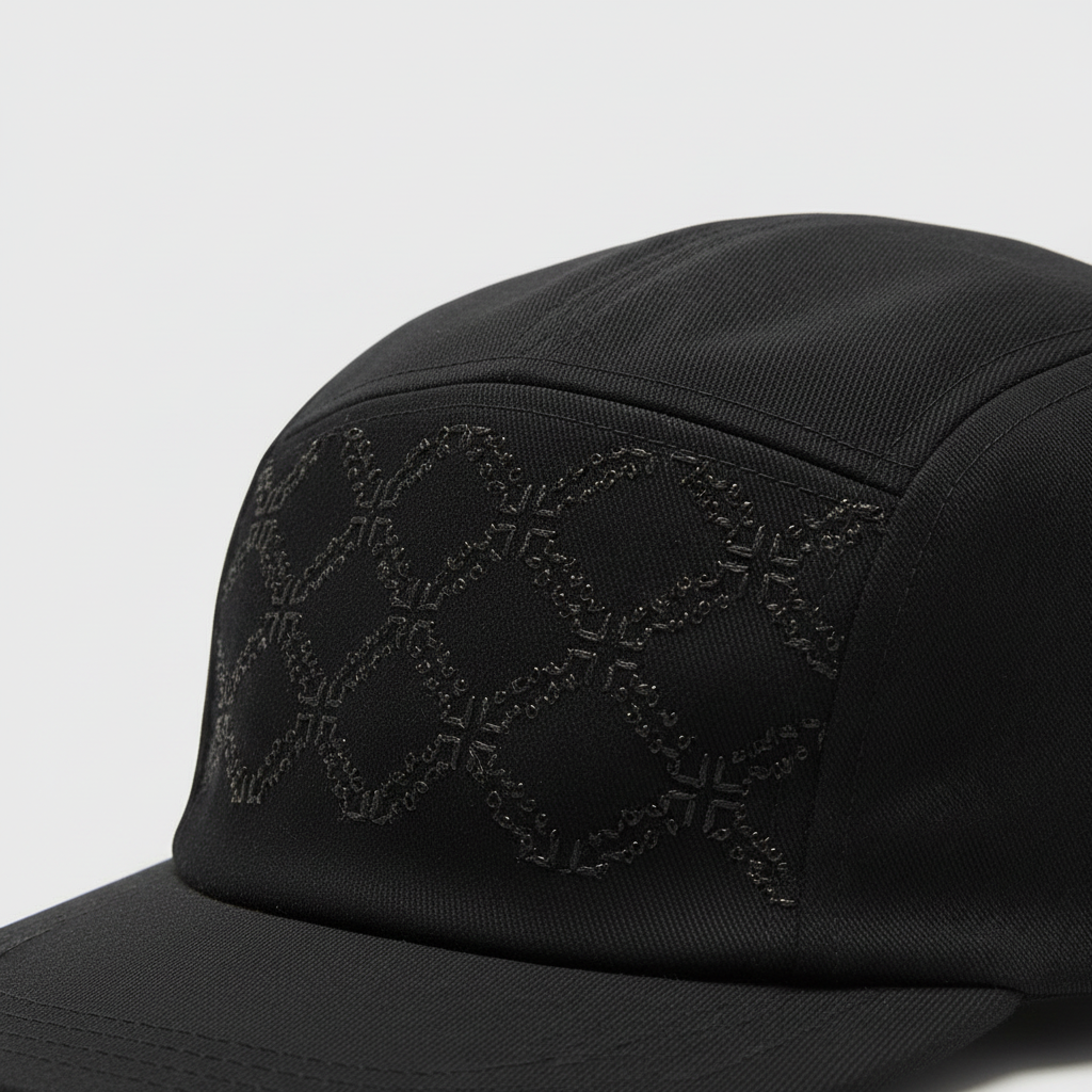 Cap with Cross Stitch Embroidery