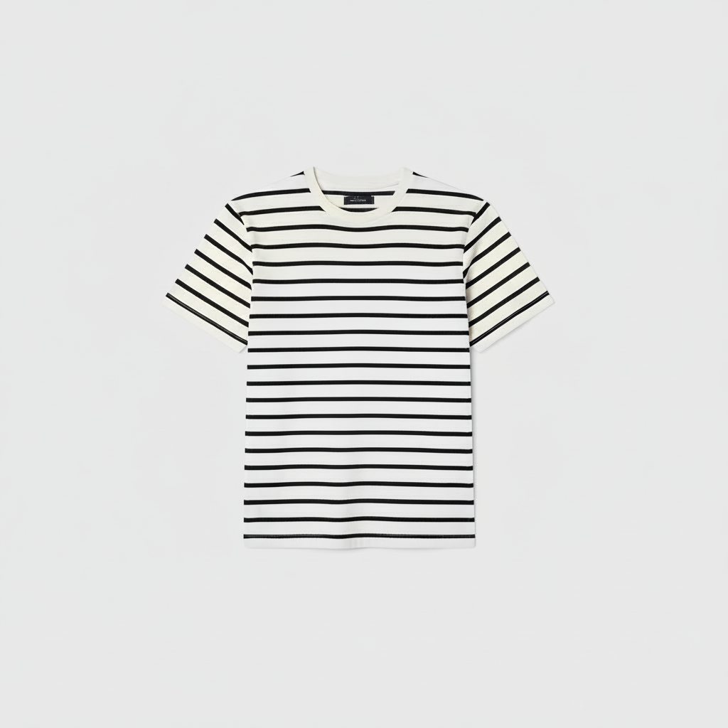 Urban Breton Stripe Crew Neck Tee