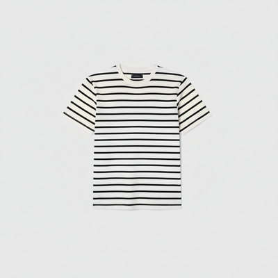 Urban Breton Stripe Crew Neck Tee