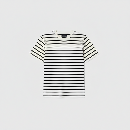 Urban Breton Stripe Crew Neck Tee