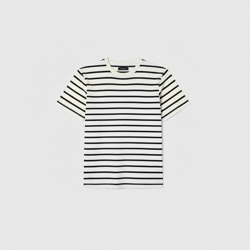 Urban Breton Stripe Crew Neck Tee