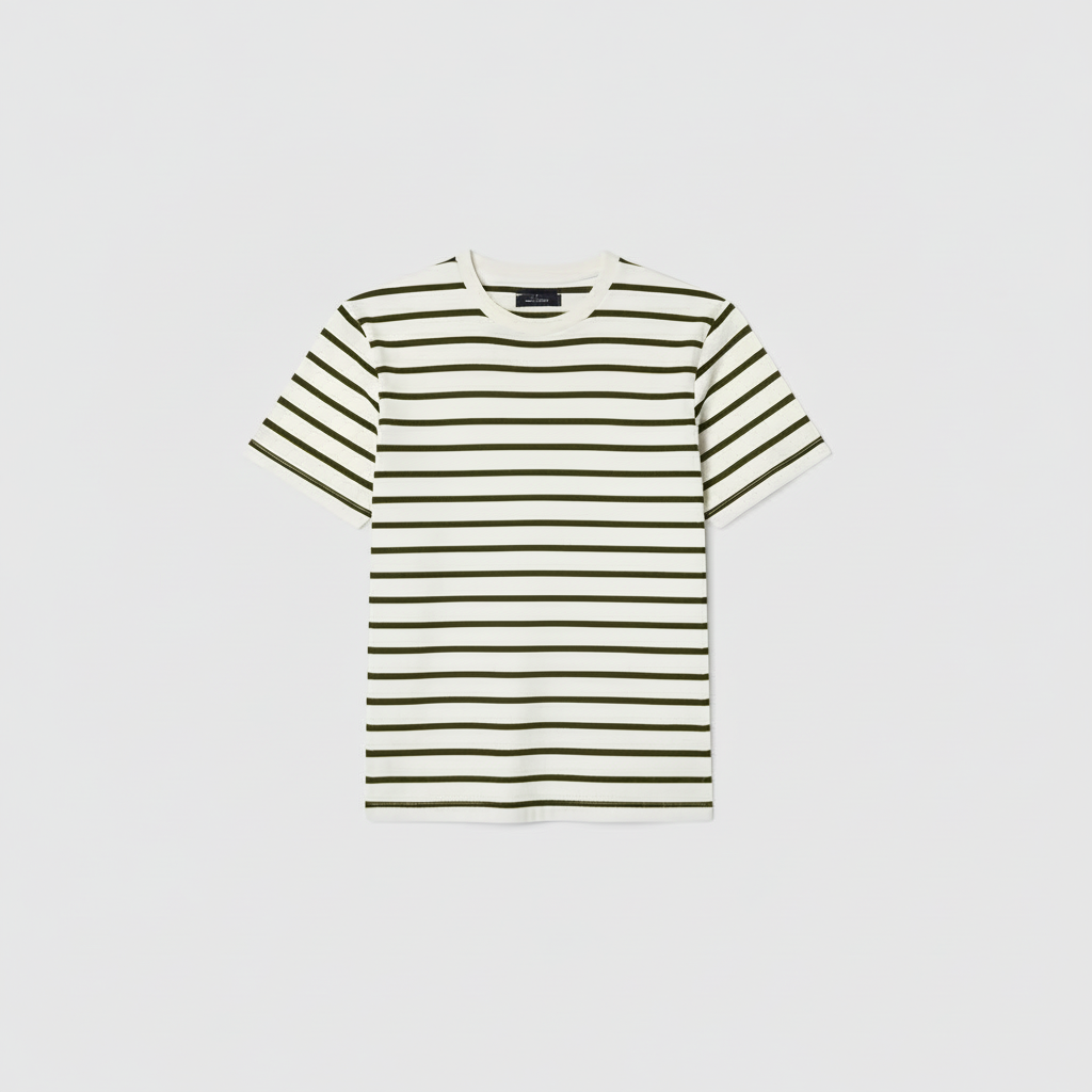 Urban Breton Stripe Crew Neck Tee