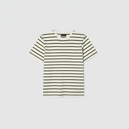 Urban Breton Stripe Crew Neck Tee
