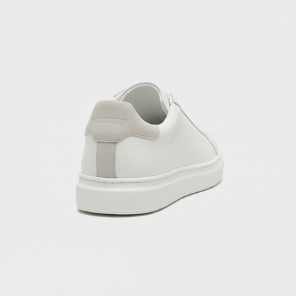 Pebbled Leather Low-Top Sneaker