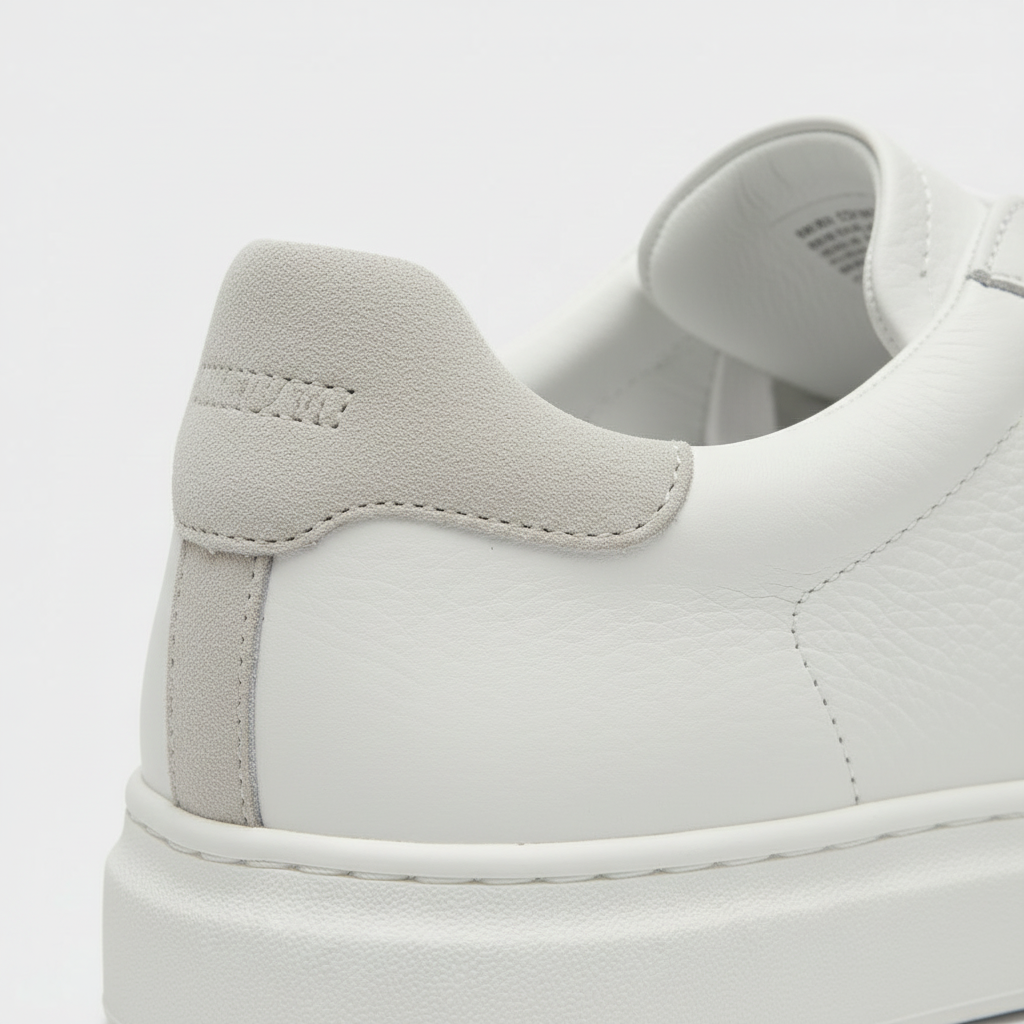 Pebbled Leather Low-Top Sneaker
