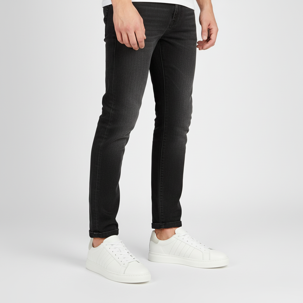 Pebbled Leather Low-Top Sneaker