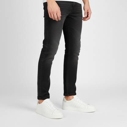 Pebbled Leather Low-Top Sneaker