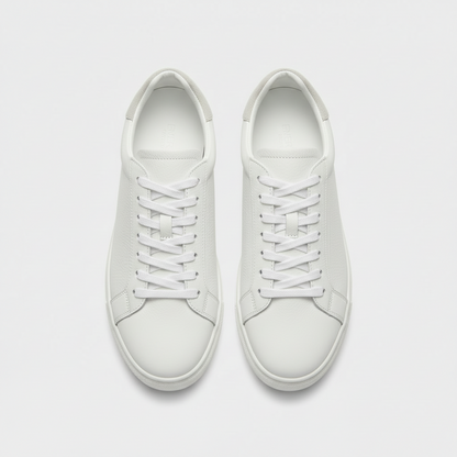 Pebbled Leather Low-Top Sneaker
