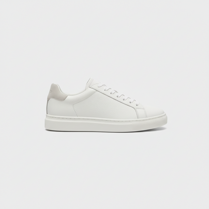 Pebbled Leather Low-Top Sneaker